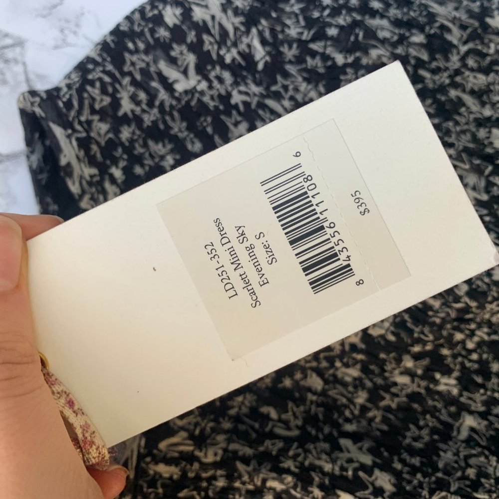 ❌SOLD❌LOVESHACKFANCY Scarlett Mini Dress Evening - Picture 4 of 8